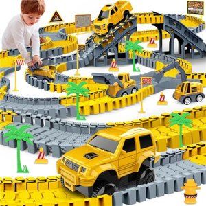 Kids Construction Toys 253 PCS Race Tracks Toy For Kids
